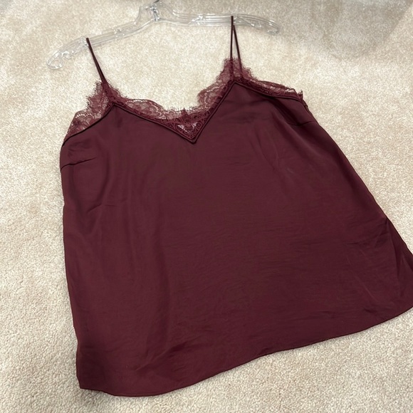 H&M Burgundy Slip tank - Picture 2 of 3